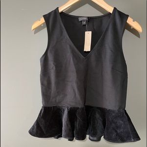 Black Peplum Top
